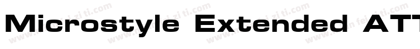 Microstyle Extended ATT字体转换